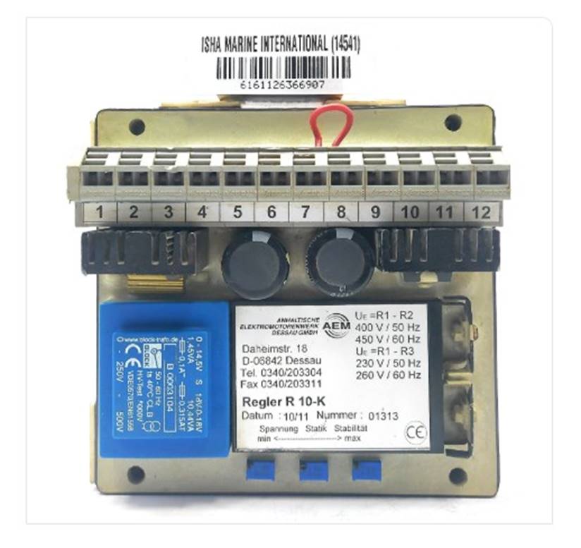 【询价】船舶备件—自动电压调节器（CKQ-2506487P）询价-泰州昌宽社区-报价采购-船用采购网-船舶物料采购-船务服务-一站式船用设备供应服务