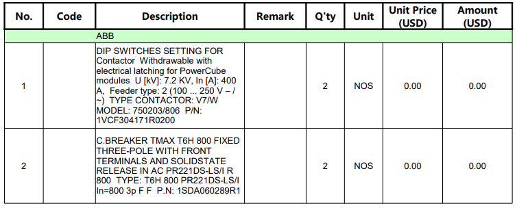 【询价】船舶备件—ABB备件（CKQ-2505729P）询价-泰州昌宽社区-报价采购-船用采购网-船舶物料采购-船务服务-一站式船用设备供应服务