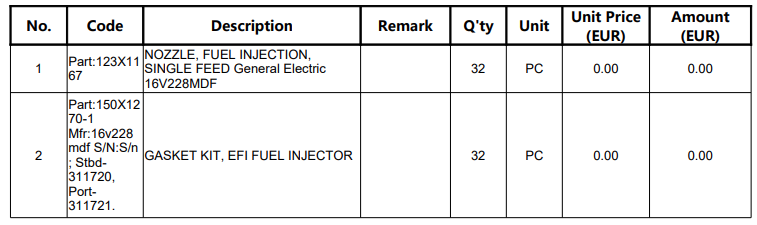 【询价】船舶备件—燃油喷射器备件（CKQ-2507674P）询价-泰州昌宽社区-报价采购-船用采购网-船舶物料采购-船务服务-一站式船用设备供应服务