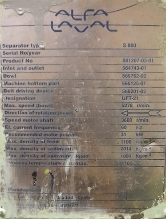 【询价】船舶备件—ALFA分离系统（CKQ-2600867P）询价-泰州昌宽社区-报价采购-船用采购网-船舶物料采购-船务服务-一站式船用设备供应服务