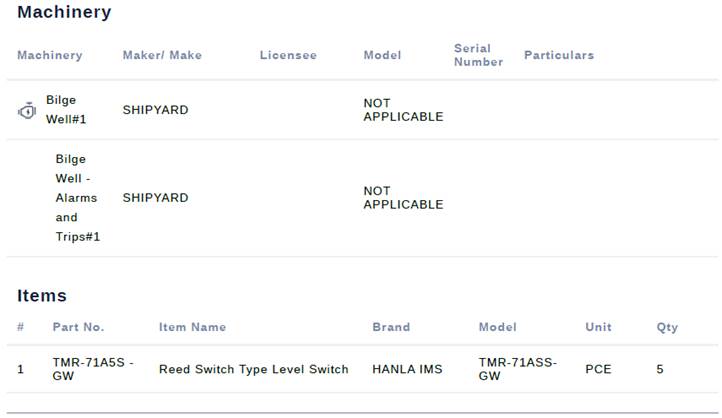 【询价】船舶备件—簧片开关型电平开关（CKQ-2601760P）询价-泰州昌宽社区-报价采购-船用采购网-船舶物料采购-船务服务-一站式船用设备供应服务
