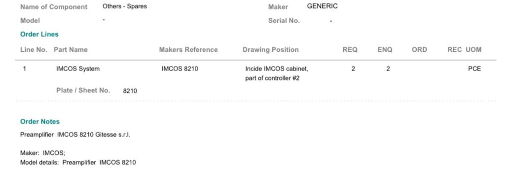 【询价】船舶备件—IMCO系统（CKQ-2602244P）询价-泰州昌宽社区-报价采购-船用采购网-船舶物料采购-船务服务-一站式船用设备供应服务